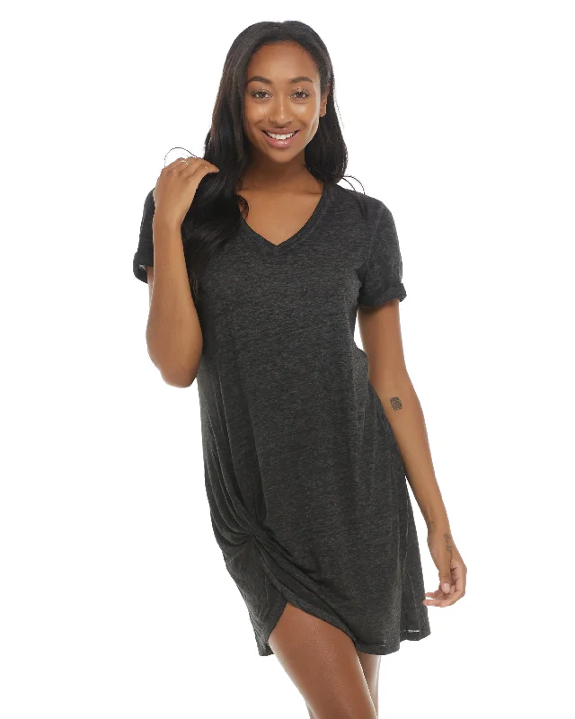 April Swim Cover-Up Dress - Black