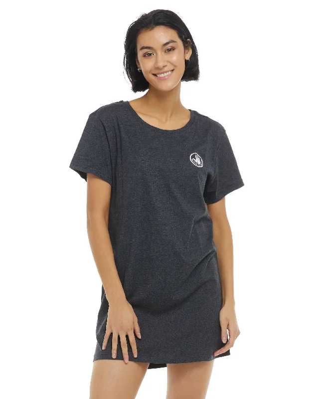 Brielle T-Shirt Dress - Heather Grey