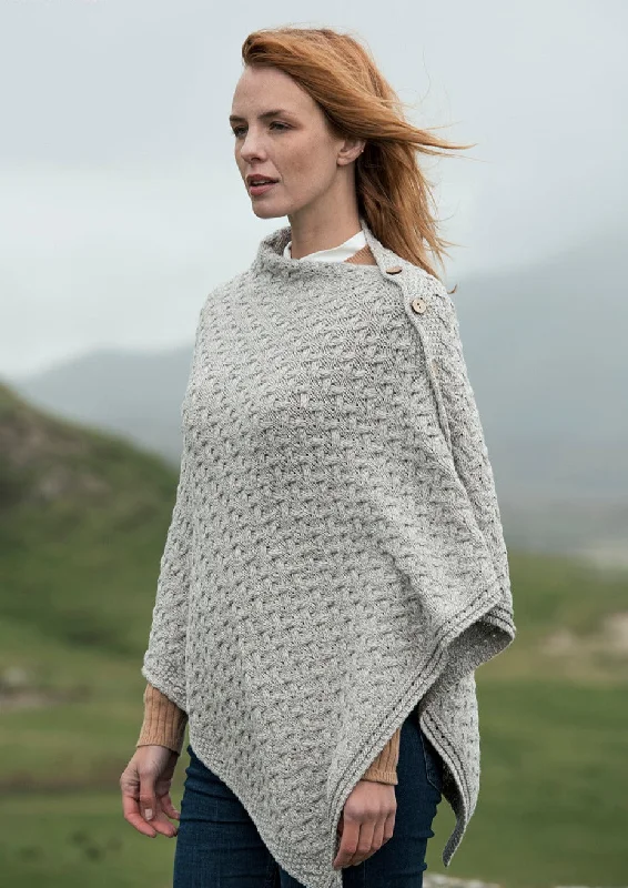 Glenbeigh Aran Cape | Oatmeal