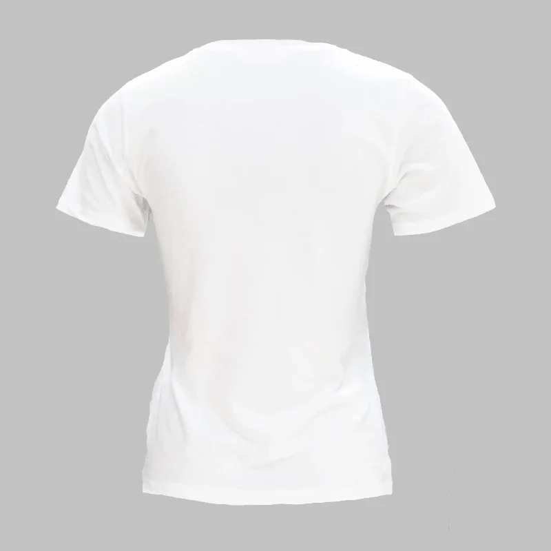 White Printed T Shirt