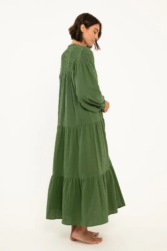 Aviva Dress // Forest (gauze)