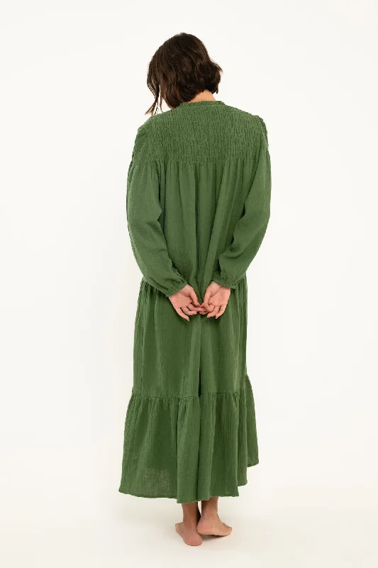 Aviva Dress // Forest (gauze)