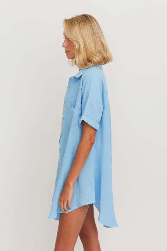 Breaker Dress // Light Blue (gauze)