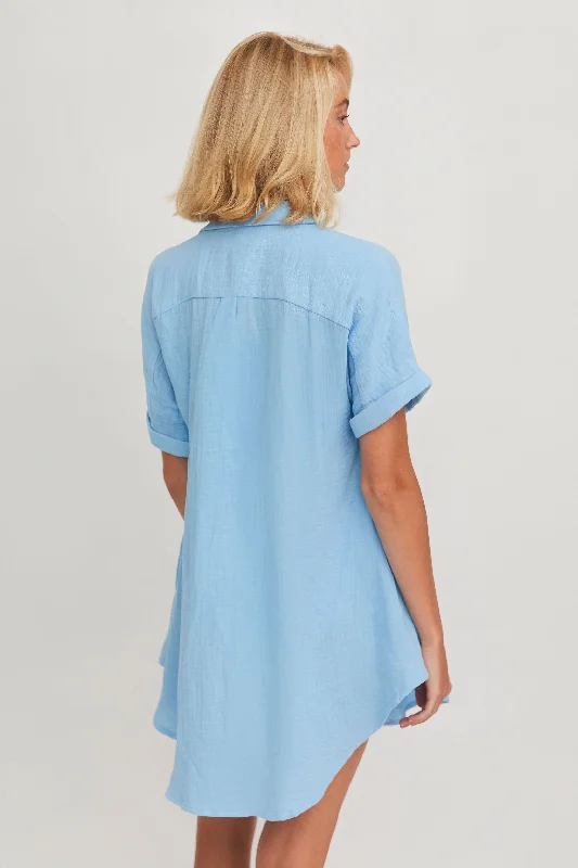 Breaker Dress // Light Blue (gauze)