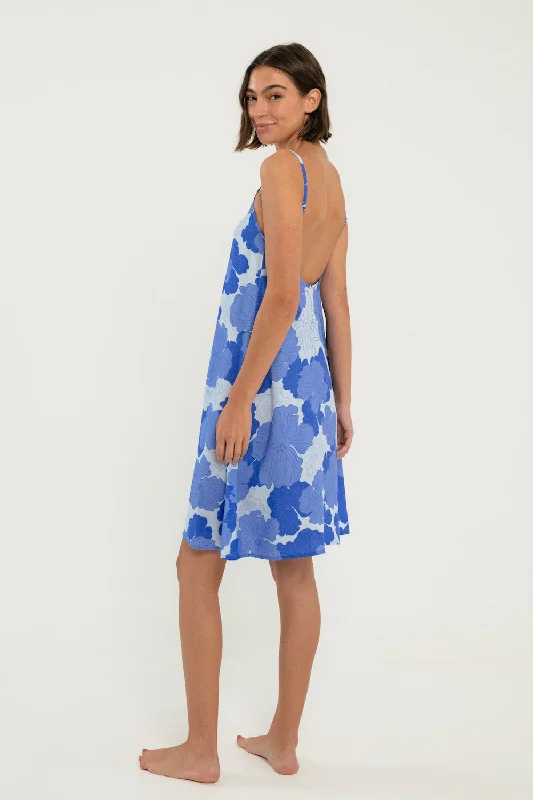 Carmel Dress // Blue Floral