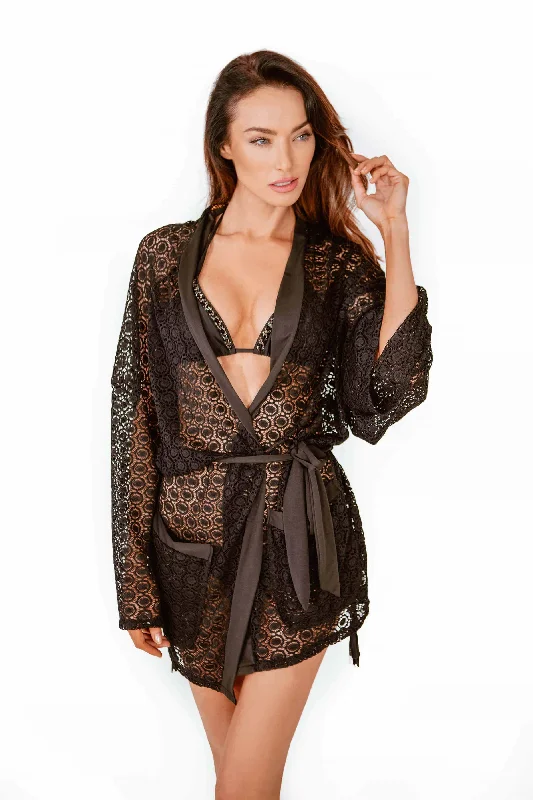 HARUKO Short Kimono Beach Cover Up