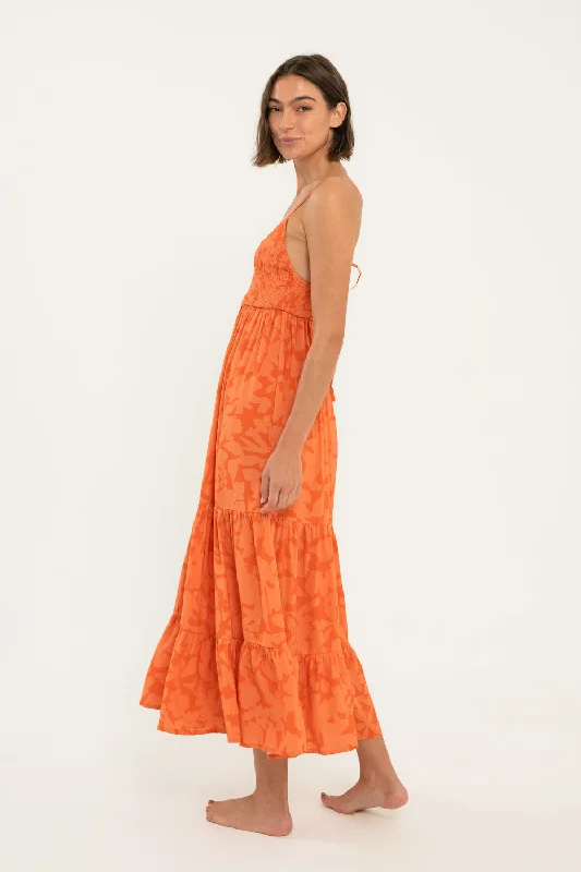 Coco Dress // Orange Floral