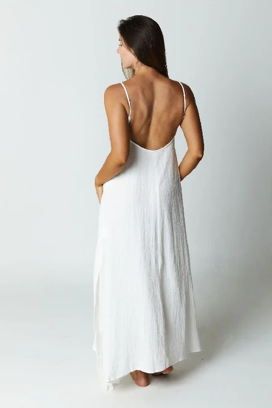 Leta Dress // White (gauze)