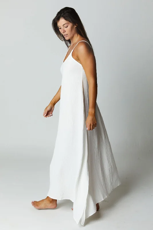 Leta Dress // White (gauze)