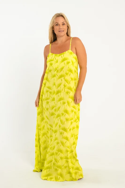 Lizzie Dress // Lime Palms