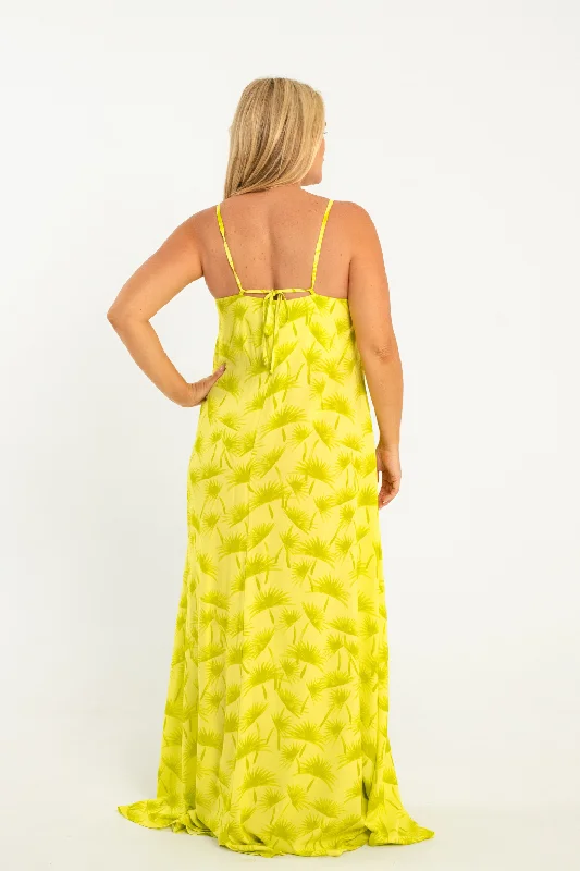 Lizzie Dress // Lime Palms