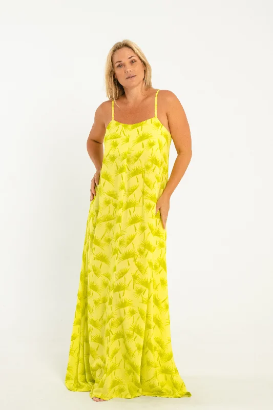 Lizzie Dress // Lime Palms