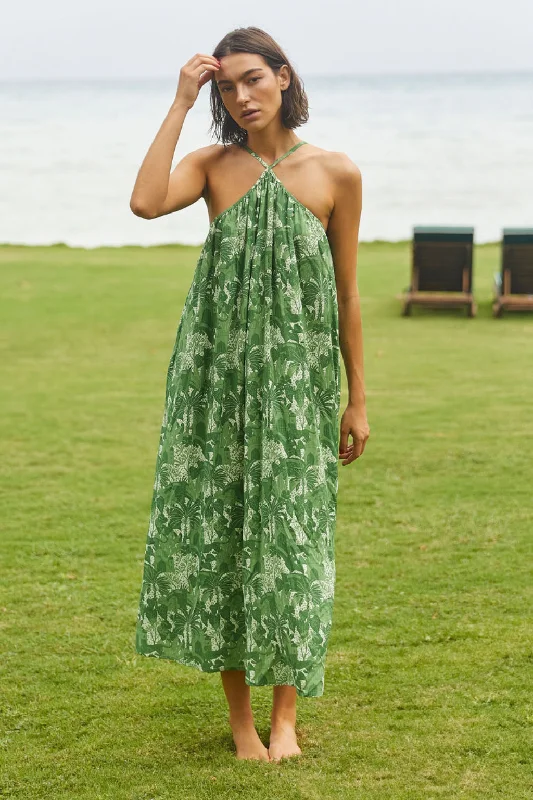 Petra Dress // Green Jungle