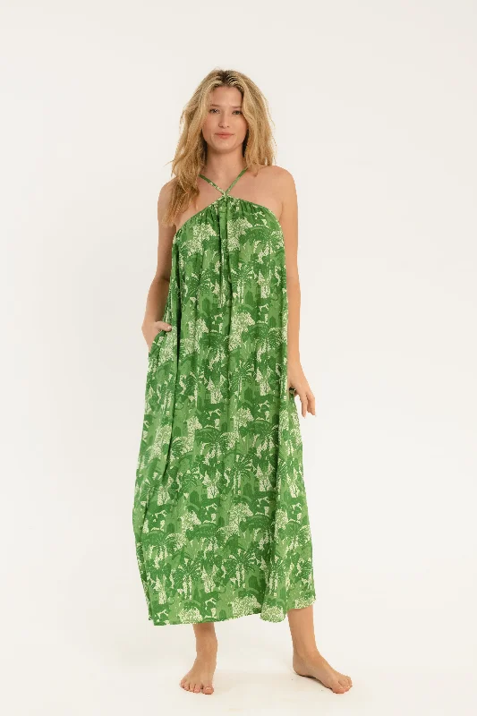 Petra Dress // Green Jungle