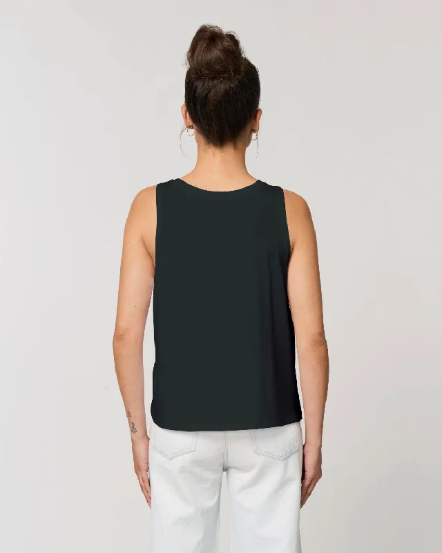 Read My Lips - Black Singlet Tank