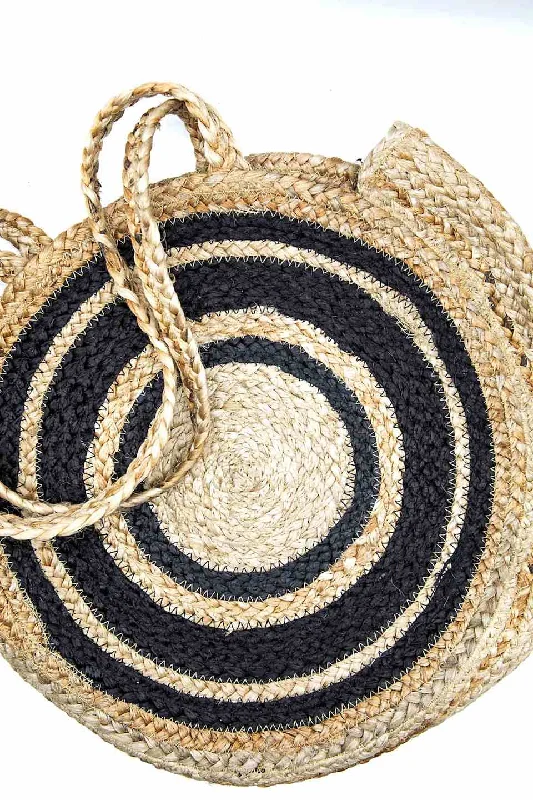 BELIZE Round Straw Beach Bag