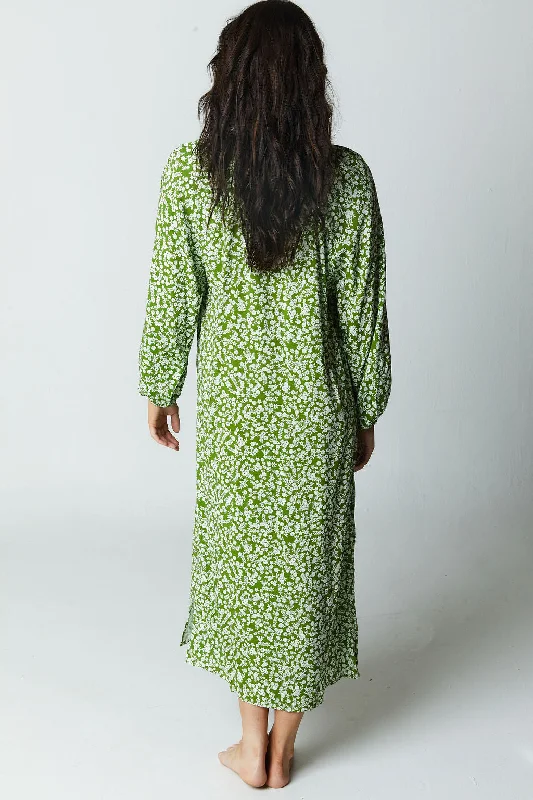 Siesta Dress // Green Ditsy