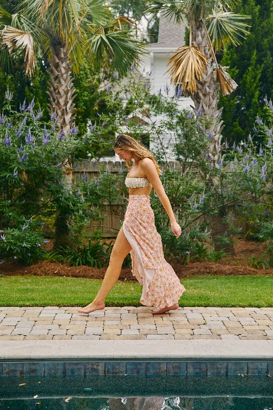 Tate Skirt // Coral Floral