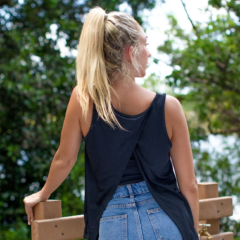 Tie Tank | Black | Sunflower