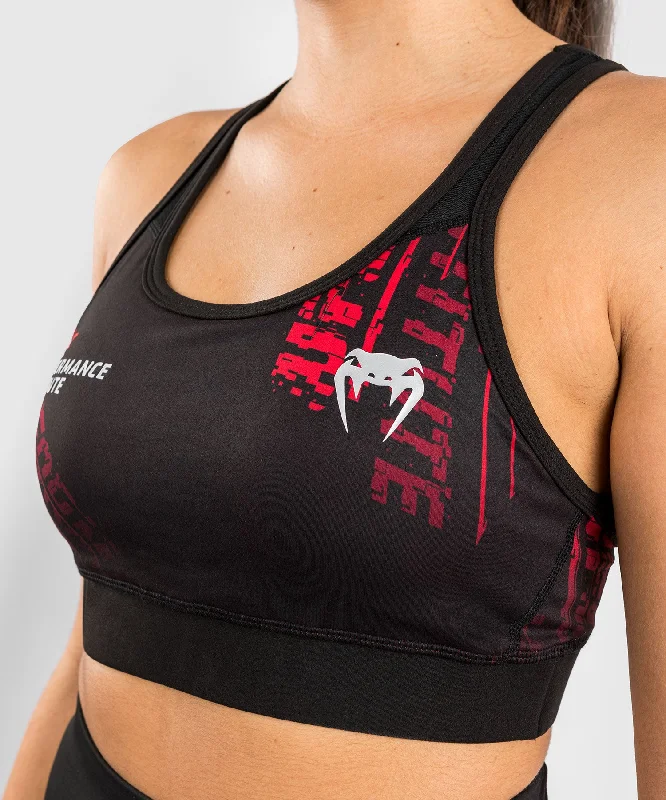 UFC Performance Institute 2.0 Women’s Sport Bra - Black/Red