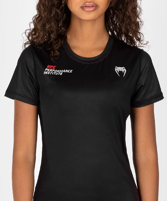 UFC Venum Performance Institute 2.0 Women’s Dry-Tech Shirt - Black/Red