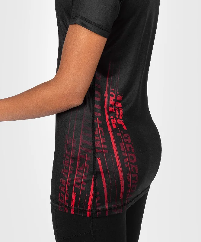 UFC Venum Performance Institute 2.0 Women’s Dry-Tech Shirt - Black/Red