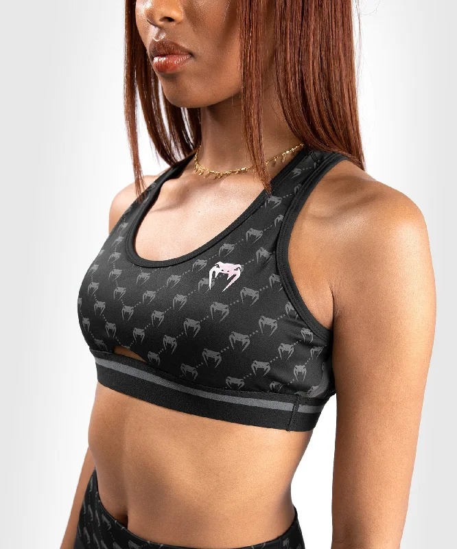 Venum Monogram Sports Bra - Black/Pink Gold