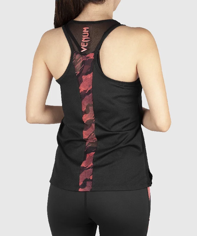 Venum Tecmo Tank Top - For Women - Black/Coral