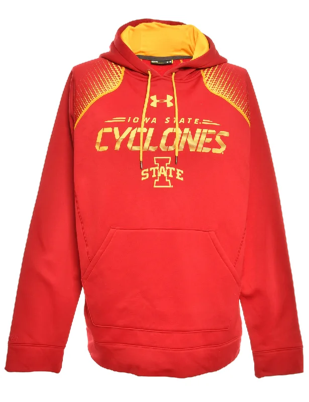 Maroon Iowa State Under Armour Printed Hoodie - M