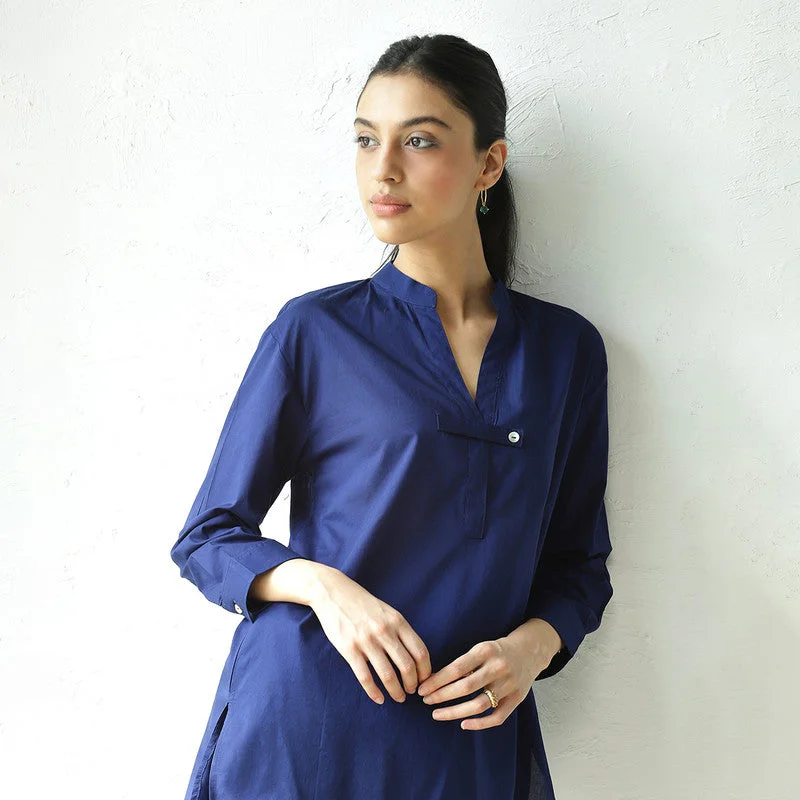 Cotton Co Ord Set for Women | Blue