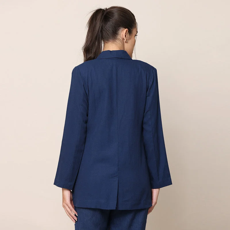 3 Piece Blazer Suit for Women | Navy Blue & Coffee Brown