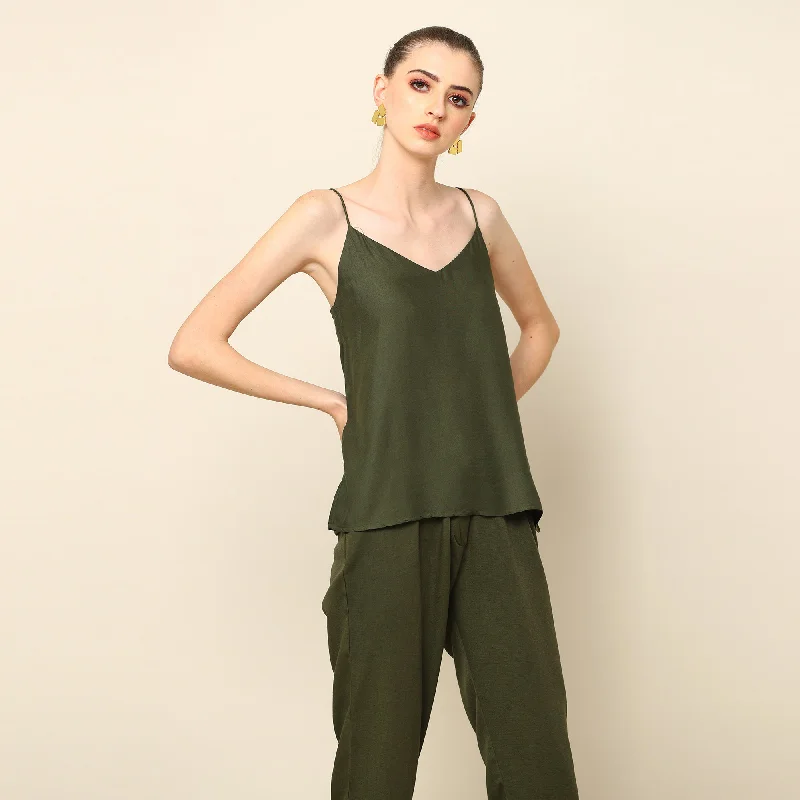 Modal Fabric | Slip Top | Olive