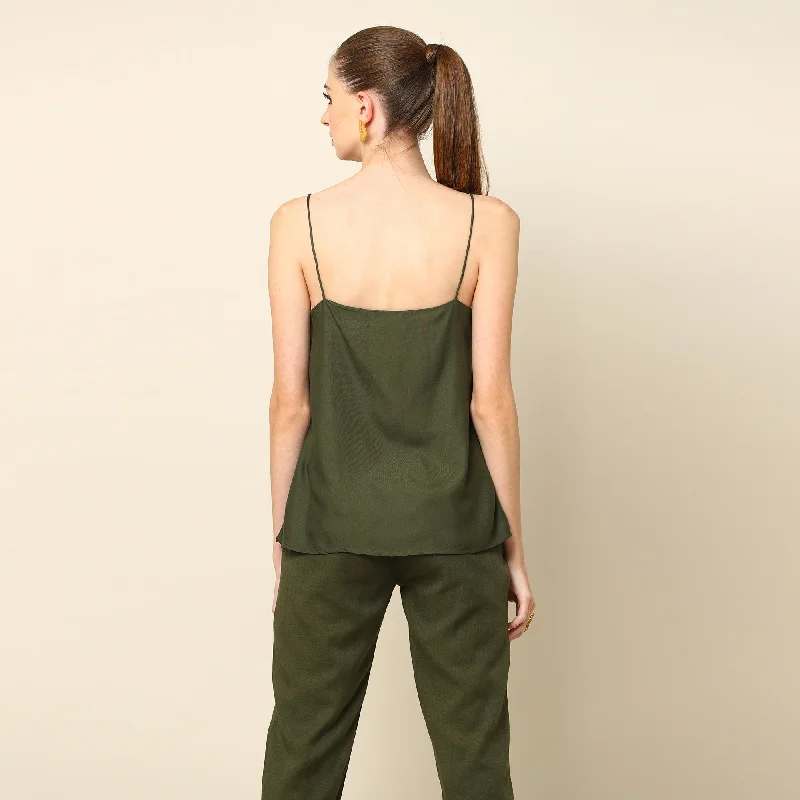 Modal Fabric | Slip Top | Olive