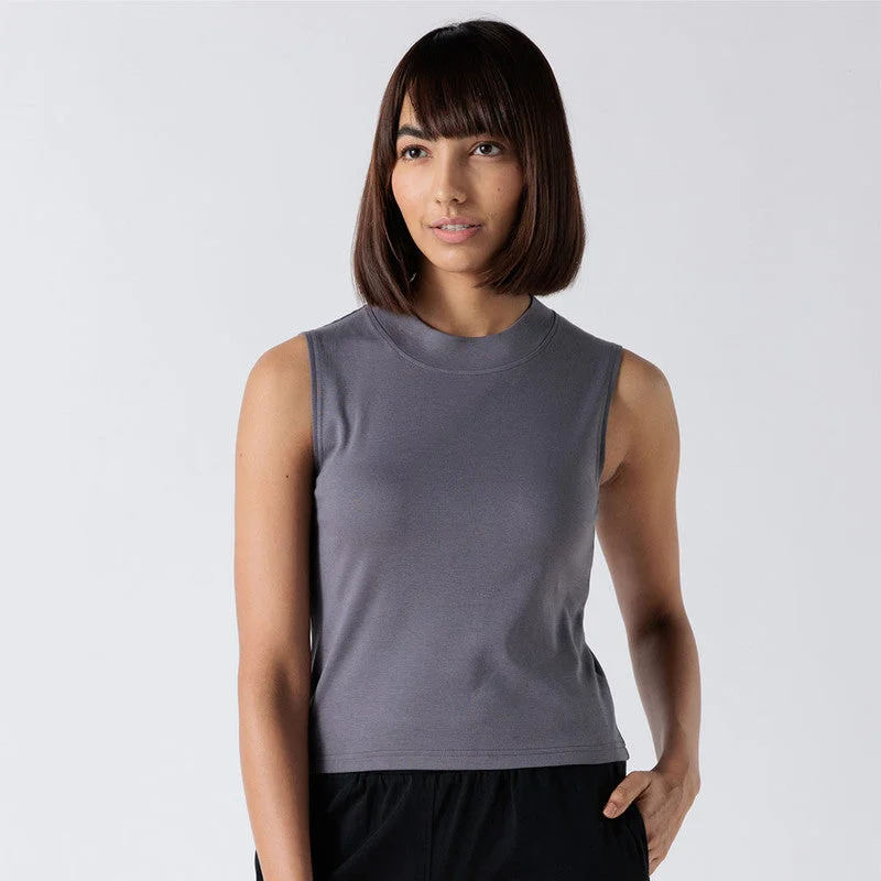 Cotton Vintage Tank Top | Castle Grey