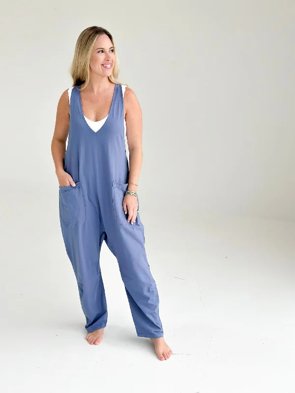 Downtown Spunk Jumpsuit - Denim