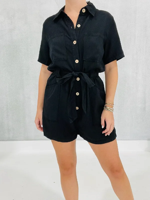 Momentum Romper - Black