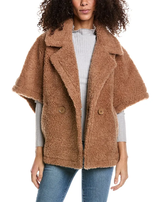 Adrienne Landau Teddy Cape Coat