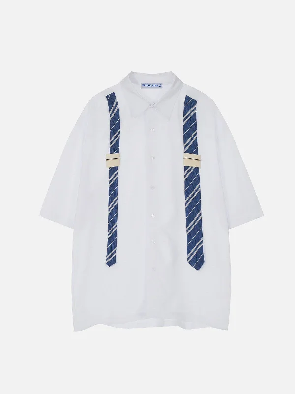 Aelfric Eden Double Necktie Short Sleeve Shirt