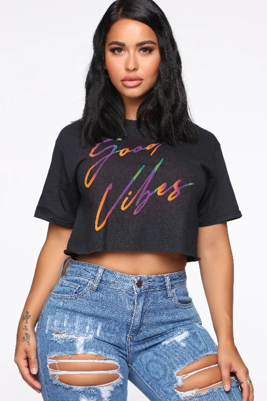 Better Than Ever Crop Top - Black