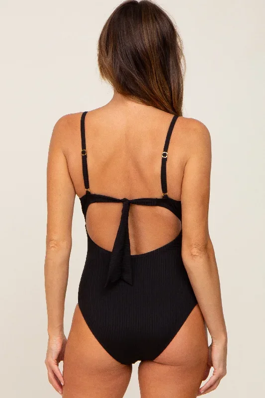 black-ribbed-ruffle-ruched-one-piece-swimsuit