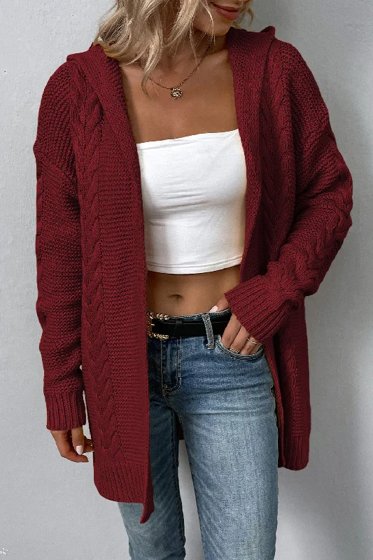 cable-knit-dropped-shoulder-hooded-cardigan