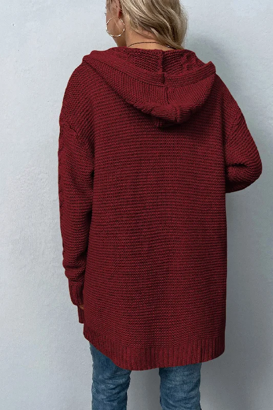 cable-knit-dropped-shoulder-hooded-cardigan