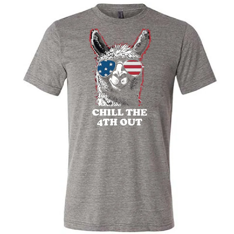 chill-the-4th-out-llama-shirt-unisex