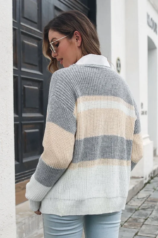 color-block-button-down-cardigan