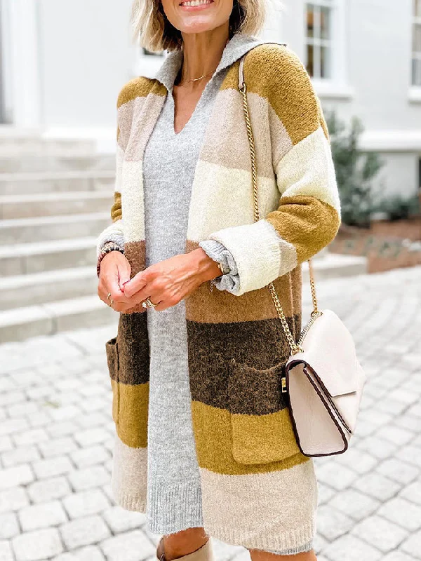 color-block-dropped-shoulder-cardigan