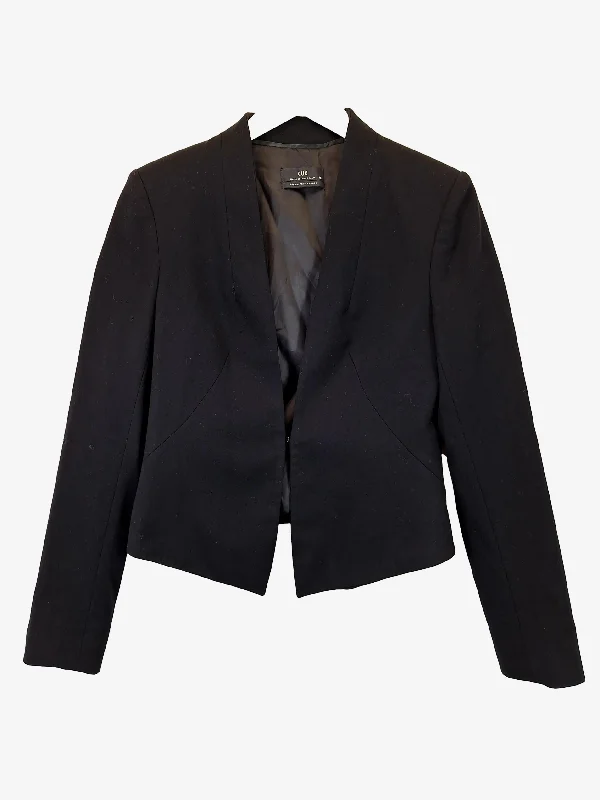 Cue Elegant Single Clasp Tailored Blazer Size 10