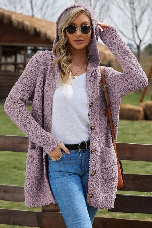 double-take-popcorn-knit-long-sleeve-hooded-cardigan