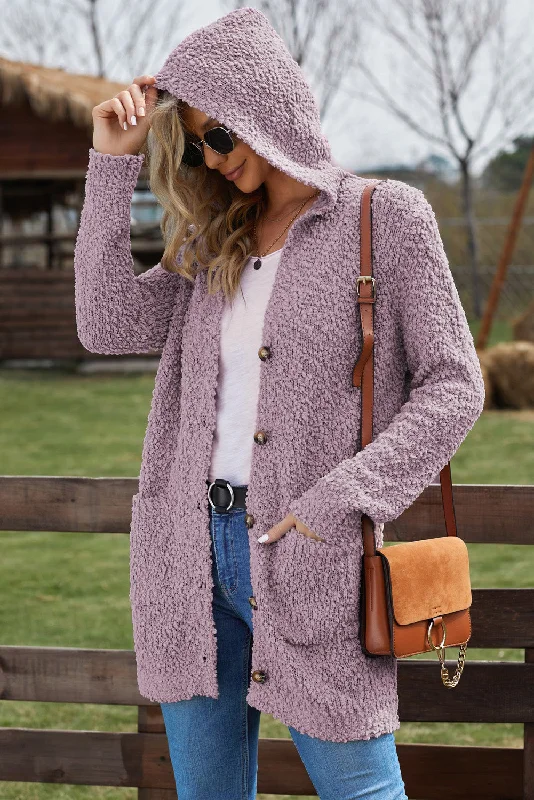 double-take-popcorn-knit-long-sleeve-hooded-cardigan