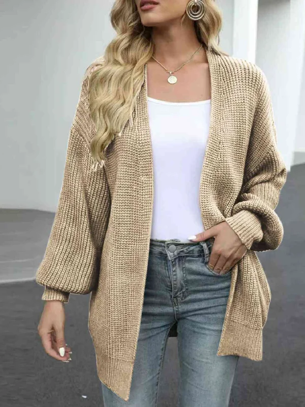 drop-shoulder-balloon-sleeve-cardigan