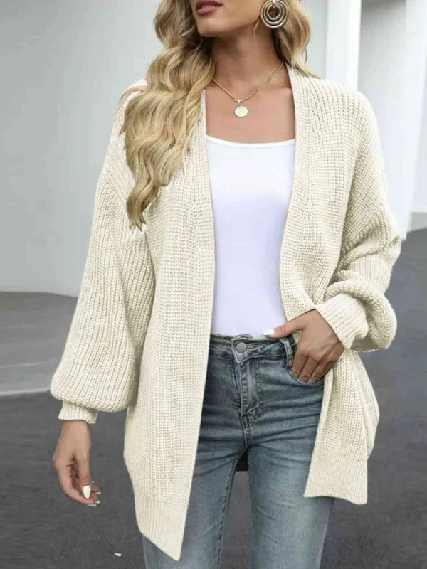 drop-shoulder-balloon-sleeve-cardigan